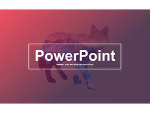 Атмосферный простой высококачественный отчет в европейском и американском стиле, общий шаблон ppt бизнес-презентации