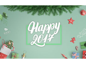 Modelo de ppt de cartão de Natal natal