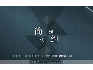 Modă minimalistă modernă, stil geometric, raport de lucru, șablon ppt de afaceri general