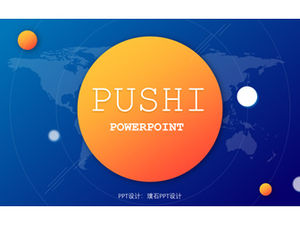 High-end atmospheric business model work summary report general ppt template