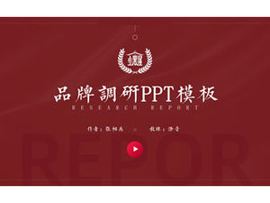 Marka araştırması genel ppt şablonu