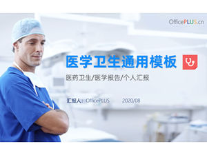 Sağlık çalışanları kişisel çalışma raporu ppt şablonu