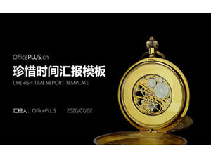 大切な時間の概要レポートビジネス一般的なpptテンプレート