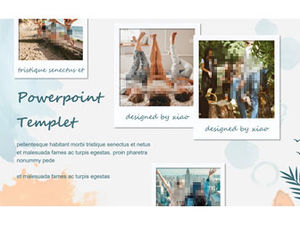 شخصية دافئة ورومانسية ألبوم صور قالب PPT