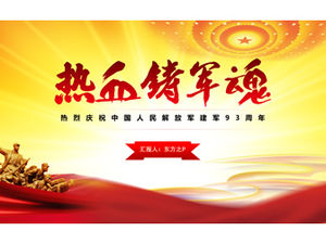 Sânge fierbinte care forjează sufletul șablonului ppt armată-Ziua Armatei