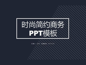 Modello ppt universale di affari di moda linea minimalista