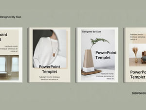 Modèle ppt de thème de rapport de livre de ton Morandi