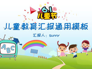 Modello di ppt del materiale didattico della scuola elementare incontro di classe a tema per bambini