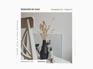 Modelo ppt de estilo minimalista MUJI