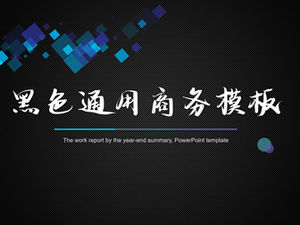 Kontras tinggi biru terang blok geometris template ppt bisnis umum