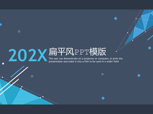 Dot line origami stile geometrico piatto modello di rapporto di sintesi del lavoro aziendale ppt