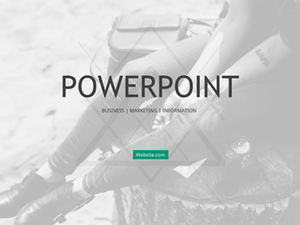 Basit üst düzey Avrupa ve Amerikan dergi tarzı eğlence iş ppt şablonu