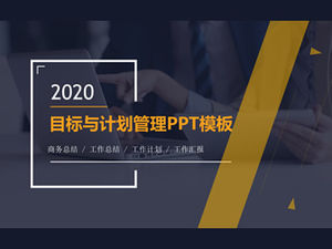 Goal and plan management business training flat geometric style ppt template