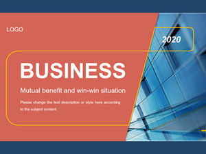 Gráficos geométricos, estilo geométrico, atmósfera, plantilla ppt de informe de trabajo empresarial europeo y americano
