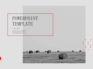 Revistă de modă atmosferică de înaltă calitate, stil geometric, rezumat de afaceri, șablon ppt