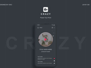 Szablon ppt motywu obsługi krótkiego produktu wideo