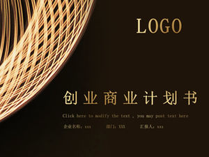 Pełne ramy honorowego biznesplanu biznesplanu z czarnego złota szablon ppt