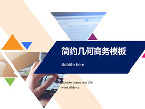 Vibrant colorat stil geometric atmosferă simplă afaceri afaceri rezumat raport șablon ppt