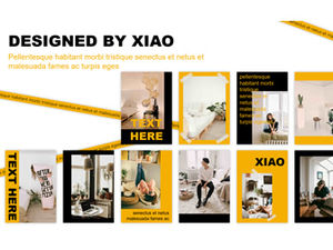 Fotoğraf portföyü ekran teması ppt şablonu