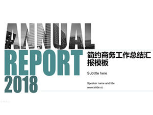 Maska tekstowa obraz prosty i stylowy szablon raportu podsumowującego pracę biznesową ppt