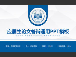 Elegant fundal gri triunghi fundal stil academic apărare teză șablon ppt general