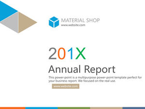 Triângulo geométrico colorido criativo atmosfera plana resumo de trabalho negócios modelo ppt geral