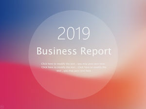 半透明圖表簡約精緻的蘋果iOS風格ppt模板