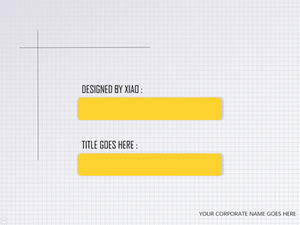 Jadwal kerja gaya kepribadian minimalis dan templat ringkasan laporan ppt