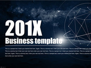 خلفية كوكب الكون بخط منقط رائع الخيال العلمي شبه شفاف على غرار iOS تقرير عمل عمل قالب ppt