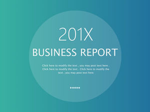 Mavi-yeşil degrade arka plan yarı saydam tarzı iOS teması ppt şablonu