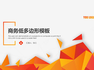 Низкополигональный творческий теневой ветер бизнес-отчет универсальный шаблон п.п.