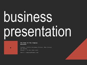 Atmosferyczny, płaski, europejski i amerykański szablon raportu biznesowego ppt wypełniony samodzielnie zdjęciami