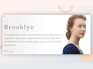 Piccolo fresco stile europeo e americano "Brooklyn" esperienza di lettura modello di condivisione ppt