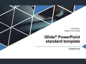 Plan de tăiere grafică geometrică creativ clasic albastru gri stil plat raport rezumat afaceri șablon ppt