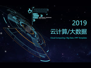 Ppt-Vorlage für das Big-Data-Cloud-Computing-Internet-Technologie-Thema