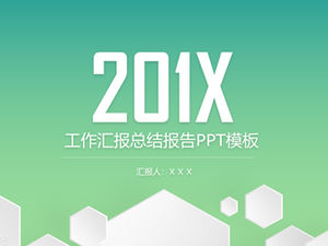 Mikro dreidimensionale einfache frische Windgrün Umweltschutz Arbeit Zusammenfassung Bericht ppt Vorlage