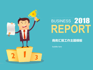 Kendine güvenen kişisel yıl sonu özet raporu ppt şablonu