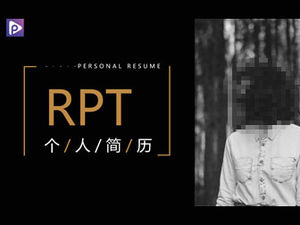 Kişilik minimalist moda atmosferi tam sürüm özgeçmiş ppt şablonu