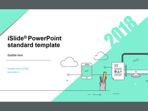 صغيرة وجديدة بسيطة مسطحة الرسوم المتحركة MBE نمط تقرير عمل قالب ppt