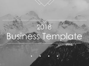 Minimalist atmosphere black and white rectangle fashion fan business report ppt template