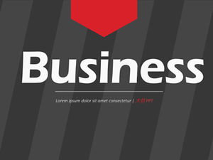 Fashion big diagonal stripes elegant red and black business ppt template