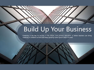 精美大气的欧美风格商务工作总结报告ppt模板