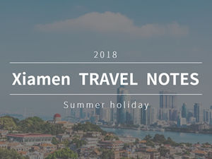 Atmósfera de moda Ruta de viaje Estrategia Álbum de viajes Plantilla ppt