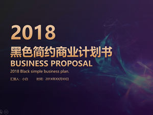 Modèle ppt de plan d'affaires de l'entrepreneuriat haut de gamme