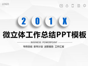 أنيق رمادي منخفض مثلث الخلفية مايكرو ثلاثي الأبعاد ملخص عمل الرياح قالب تقرير باور بوينت