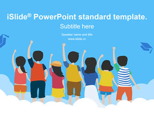 未来へようこそ-新入生の漫画スタイルのエッセイ防衛pptテンプレート