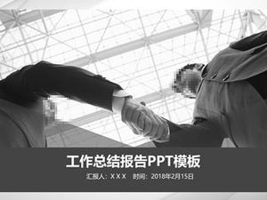 Rote, graue und schwarze schöne und praktische Geschäftsstil-Arbeitszusammenfassungsbericht ppt Vorlage