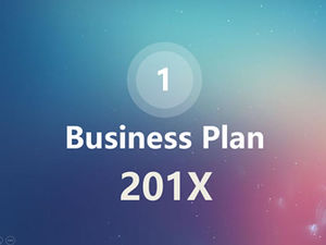 Sfondo nebuloso elemento traslucido progetto piano di investimento generale modello ppt stile Apple iOS