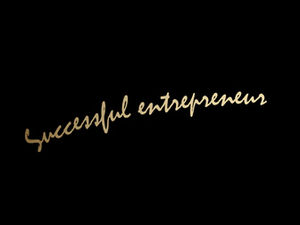 Modèle de discours ppt de discours de biographie de personnage d'entrepreneur à succès de la mode atmosphérique