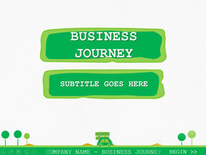 Verde rinfrescante simpatico cartone animato scuola elementare istruzione insegnamento modello di rapporto di lavoro ppt